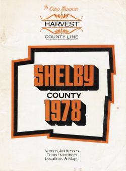 Shelby County Ohio 1978 Phone Book Cover