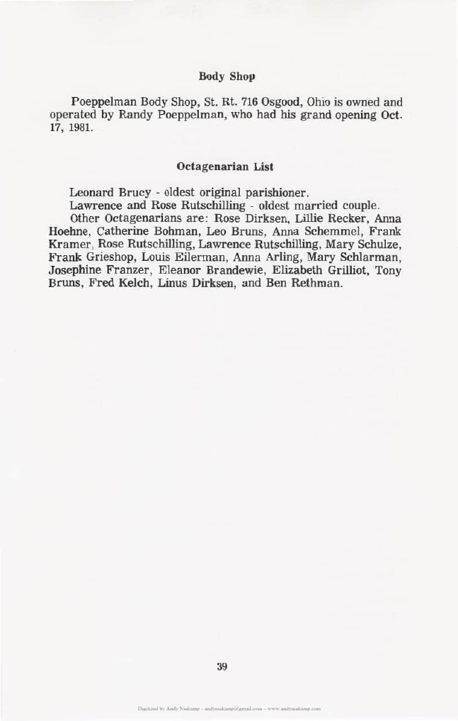 Closing list