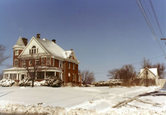 The Castle house at 518 West Jackson Street in St Marys, Ohio. Undated. This house was owned and occupied by my great-grandfather John W. Kleinhenz and family from 1926-1944.